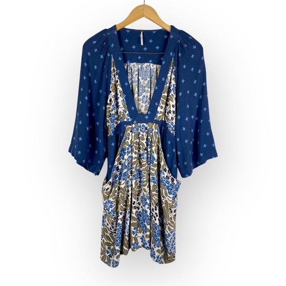 Free People Talulla Printed Mini Dress size Medium - Picture 5 of 8